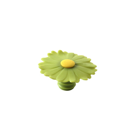 Charles Viancin Silicone Bottle Stopper Green Daisy