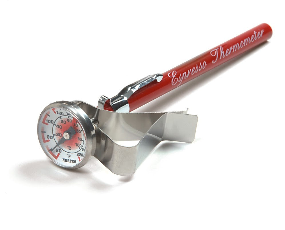Norpro Espresso Thermometer With Clip and Sleeve