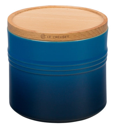 Le Creuset 1.5 Qt Marseille Canister With Wood Lid