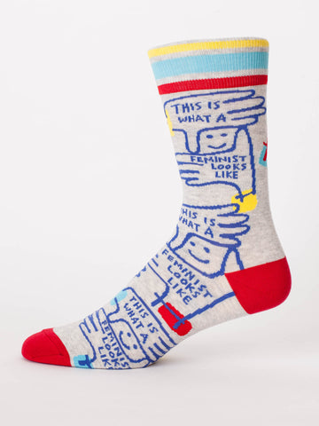Blue Q Womens Crew Socks This Is What A Feminist Looks Like