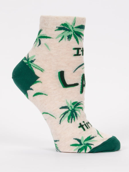 Blue Q It's Lazy Time Womens Ankle Socks
