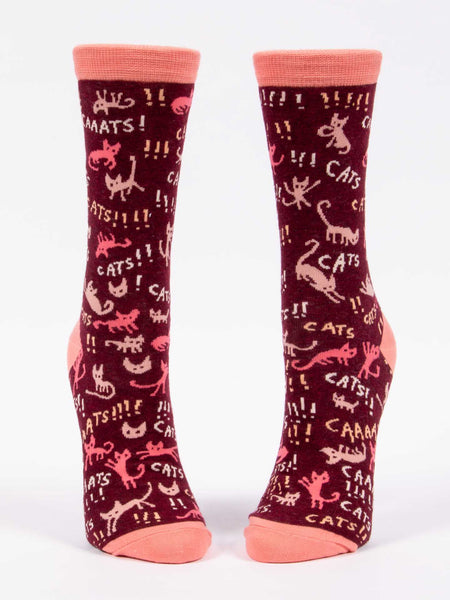 Blue Q Womens Crew Socks Cats!