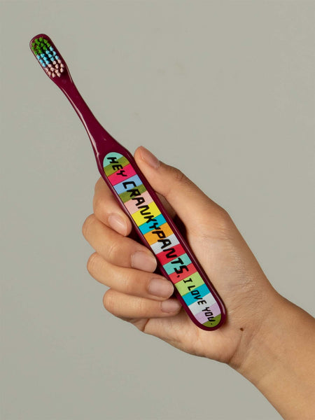 Blue Q Hey Crankypants, I love you Toothbrush