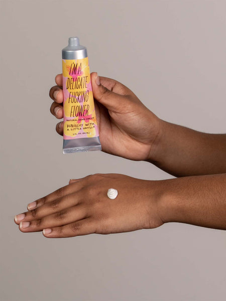 Blue Q I'm a Fucking Flower Hand Cream Hibiscus With A Little Vanilla