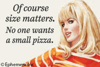 Ephemera Magnet Of Course Size Matters