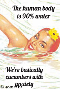 Ephemera Magnet The Human Body is 90% Water