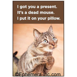 Ephemera Magnet Cat Present