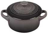 Le Creuset Flint Oyster 8oz Mini Round Cocotte