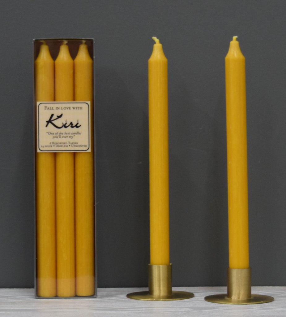 Jande's 12" Kiri Taper Dinner Candle Curry
