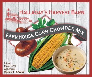 Halladays Harvest Barn Corn Chowder Soup Mix
