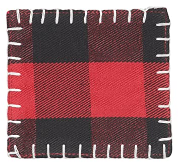 Now Designs Buffalo Check Coaster Set of 4