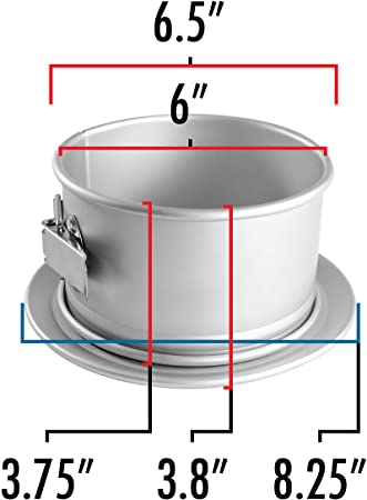 Fat Daddio's Anodized Aluminum Round Springform Pan 6in x 3in – Simple  Tidings & Kitchen
