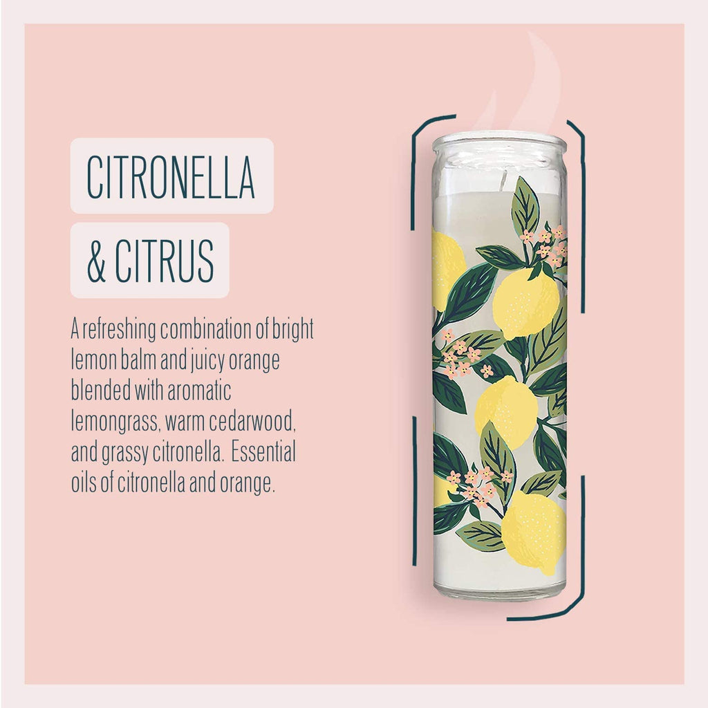 Studio Oh! Citronella & Citrus Cathedral Candle