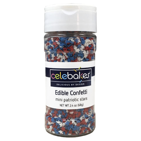CK Celebakes Mini Patriotic Stars Edible Confetti, 2.4 oz.