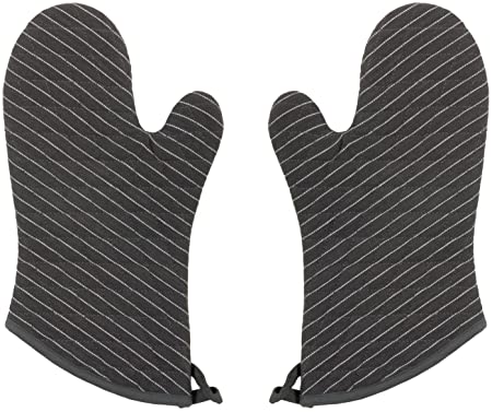 Now Designs Oven Mitt Pinstripe Granite