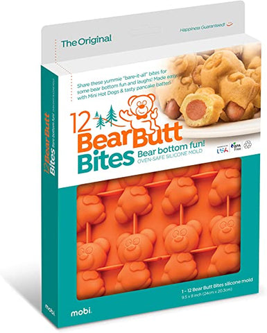 Mobi/NewMetro Bear Butt Bites Silicone Mold