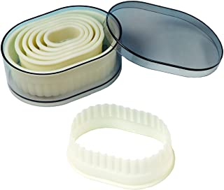 Fluted Oval Nylon 7 piece Cookie Cutter Set