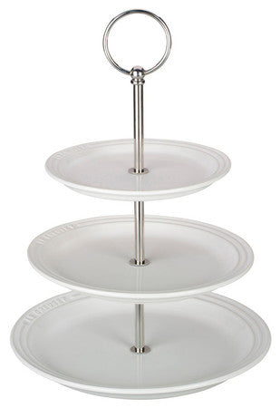Le Creuset White  3 Tier Stand