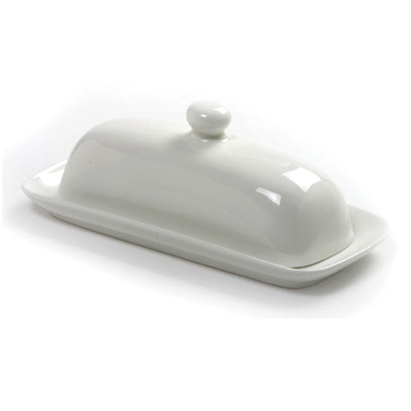 Norpro Porcelain Butter Dish With Lid