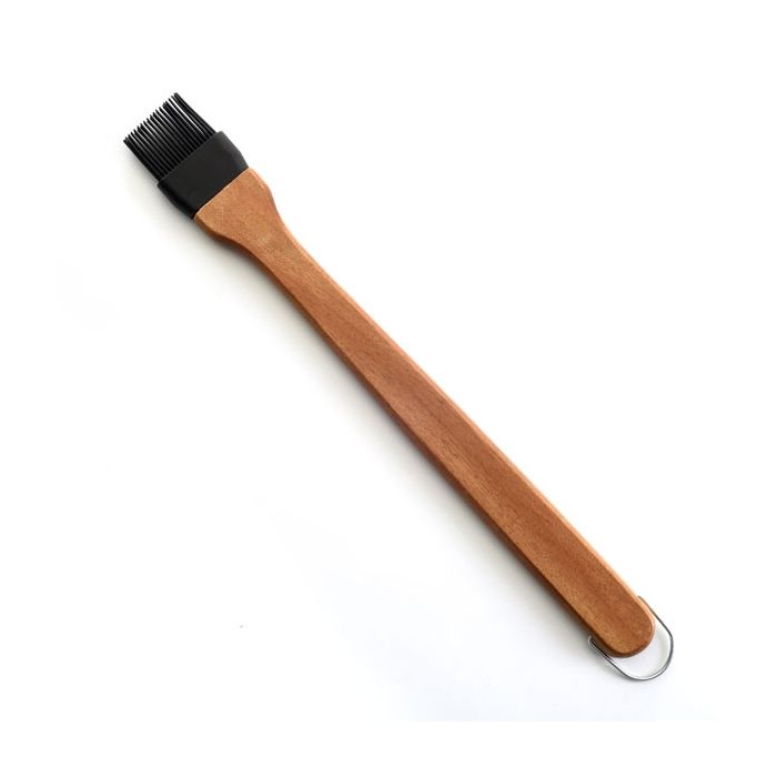 Oil and Butter Brush,Silicone Basting Brush with Wooden Hand,Pastry Brush  for Cooking Brown