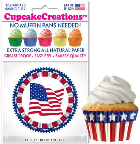 Siege Cupcake Creations Stars & Stripes Baking Cups