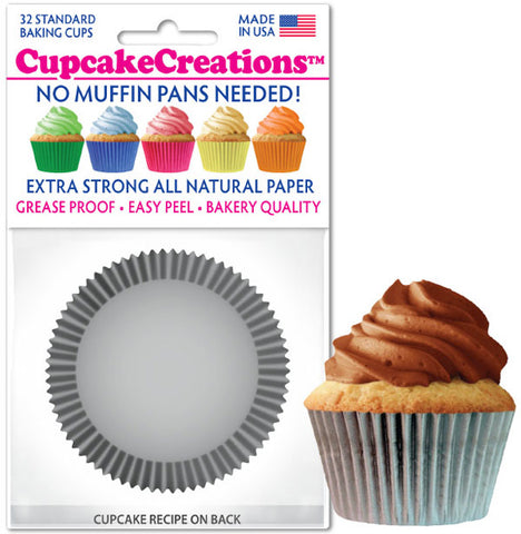 Siege Cupcake Creations Silver Baking Cups
