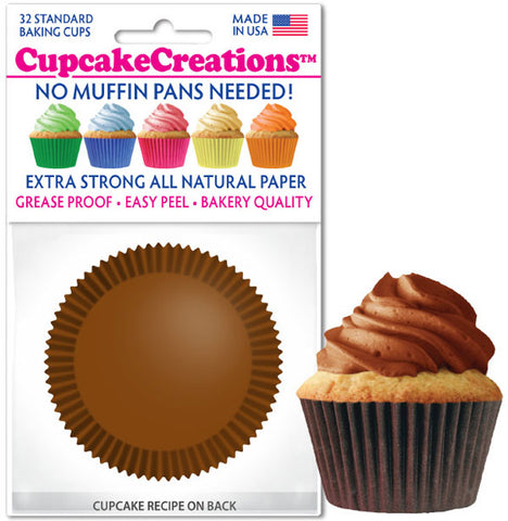 Siege Cupcake Creations Brown Baking Cups