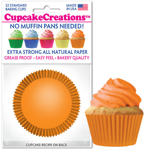 Siege Cupcake Creations Orange Baking Cups