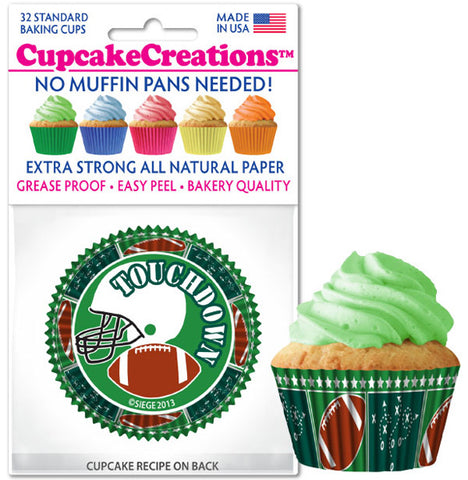 Siege Cupcake Creations Football Theme Baking Cups