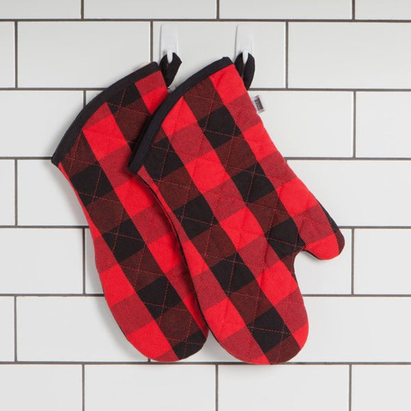 Now Designs Superior Buffalo Check Oven Mitts