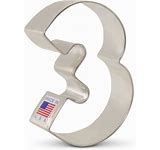 Number 3 Cookie Cutter