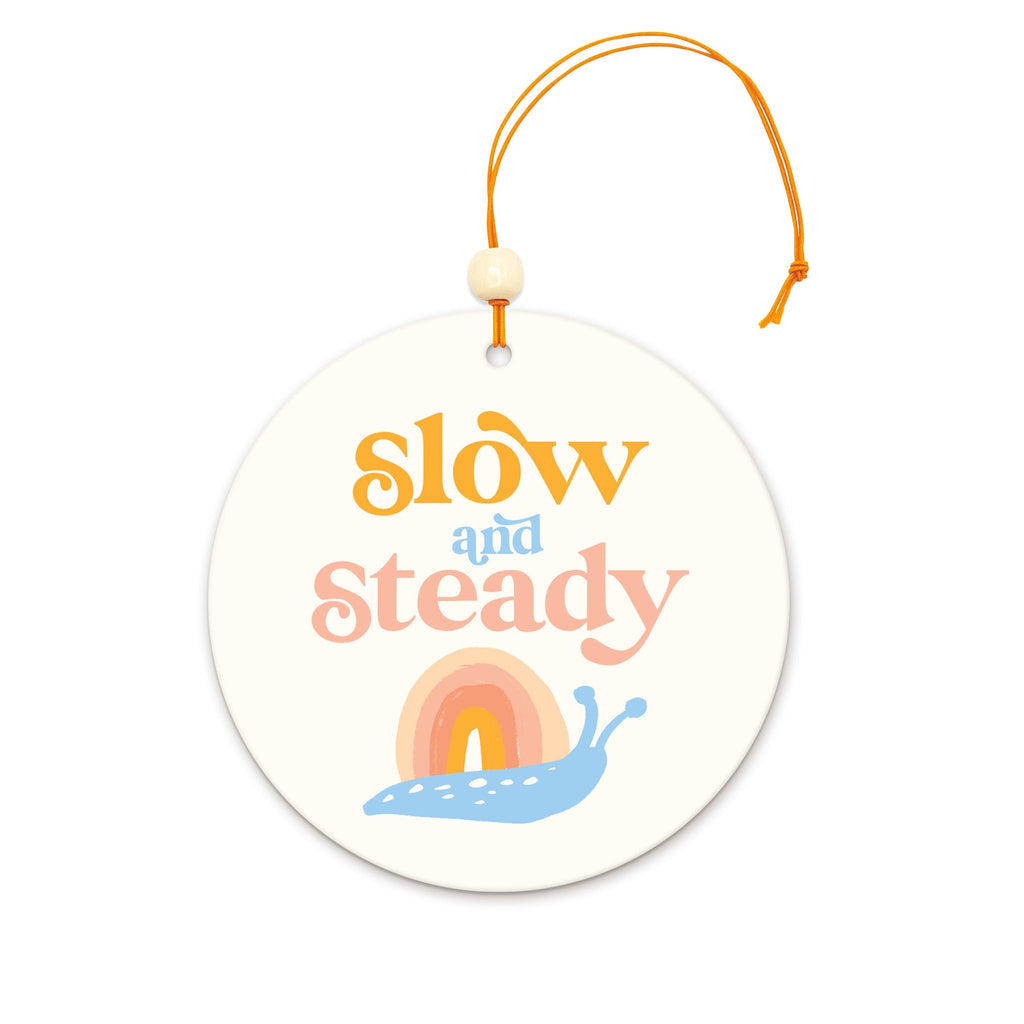 Studio Oh! Slow and Steady Rainbow Snail Car Air Freshener