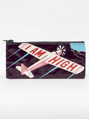 Blue Q Pencil Case I Am High