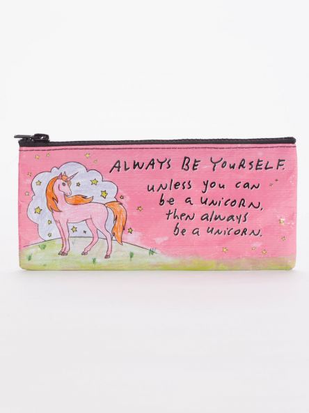 Blue Q Pencil Case Always Be A Unicorn