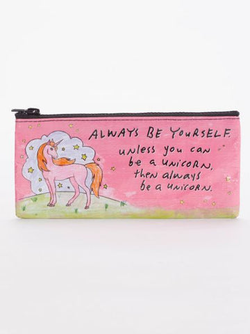 Blue Q Pencil Case Always Be A Unicorn