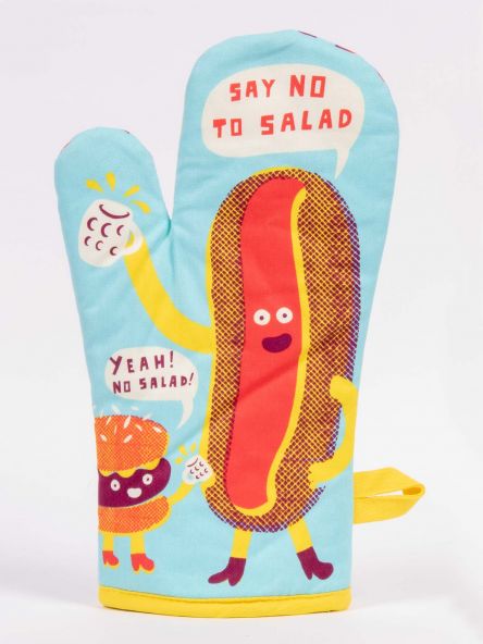 Blue Q Oven Mitt Say No To Salad. Yeah! No Salad!