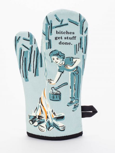 Blue Q Oven Mitt Bitches Get Stuff Done