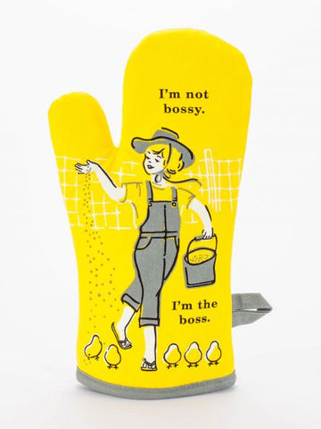 Blue Q Oven Mitt I'm Not Bossy. I'm The Boss.