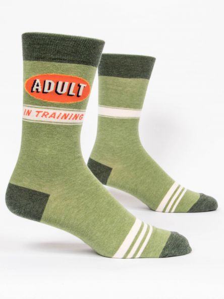 Blue Q Men's Crew Socks Adult In Training