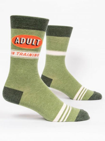 Blue Q Men's Crew Socks Adult In Training