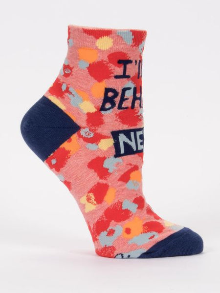 Blue Q Women's Ankle Socks I'll Behave Never
