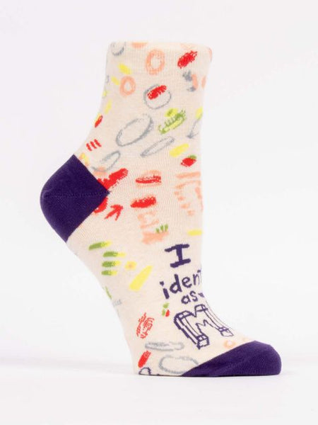 Blue Q Women's Ankle Socks I Identify as Me