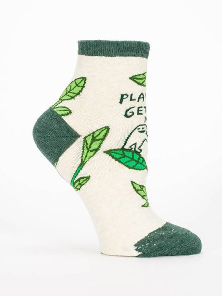 Blue Q Women's Ankle Socks Plants Get Me