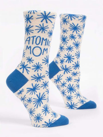 Blue Q Women's Crew Socks Atomic Mom