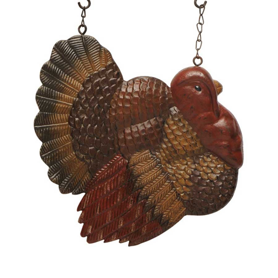 K & K Interiors Resin Turkey Hanging Ornament