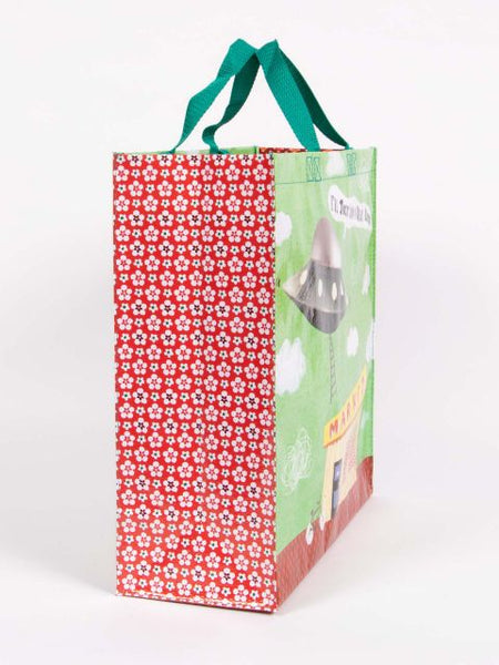 Blue Q Shopper Bag I'll Just Run In Real Quick