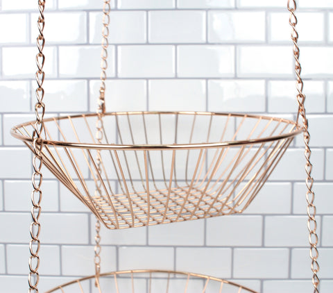 RSVP Hanging Baskets Copper
