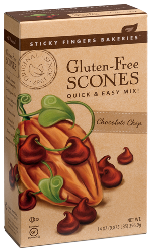 Sticky Fingers Bakery Gluten Free Scone Mix Chocolate Chip