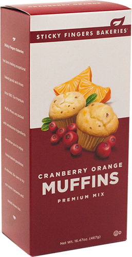 Sticky Fingers Bakery Muffin Mix Cranberry Orange