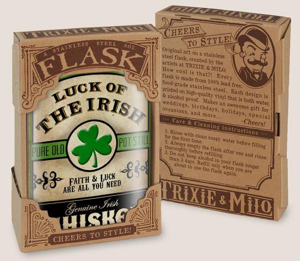 T & M Flask Luck of the Irish